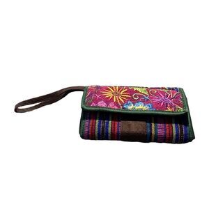 Gorgeous boho wristlet in vibrant primary colors‎